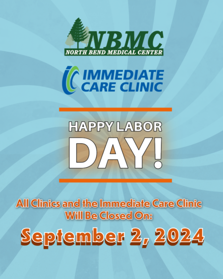 All clinics and the Immediate Care Clinic will be closed on September 2nd, 2024